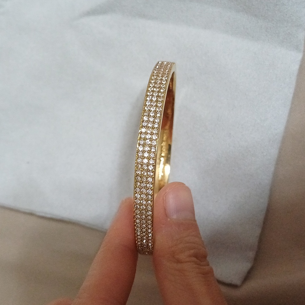 Kate Spade Heavy Metal Gold Bangle Bracelet - Picture 3 of 5